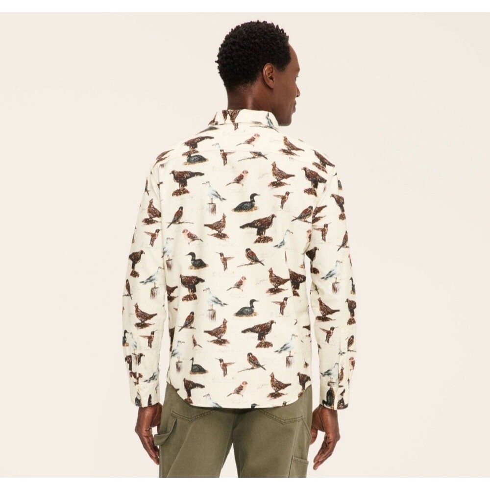 Woolrich X Target Bird Motif Flannel Button-down … - image 3